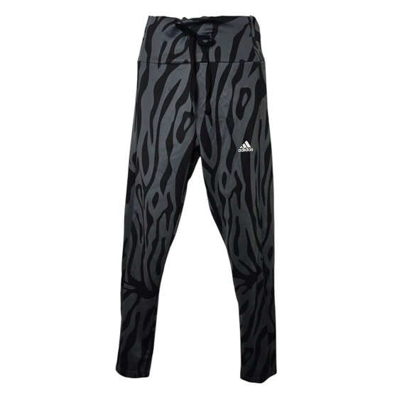 Adidas Black and Gray Patterned Leggings - Picture 1 of 6